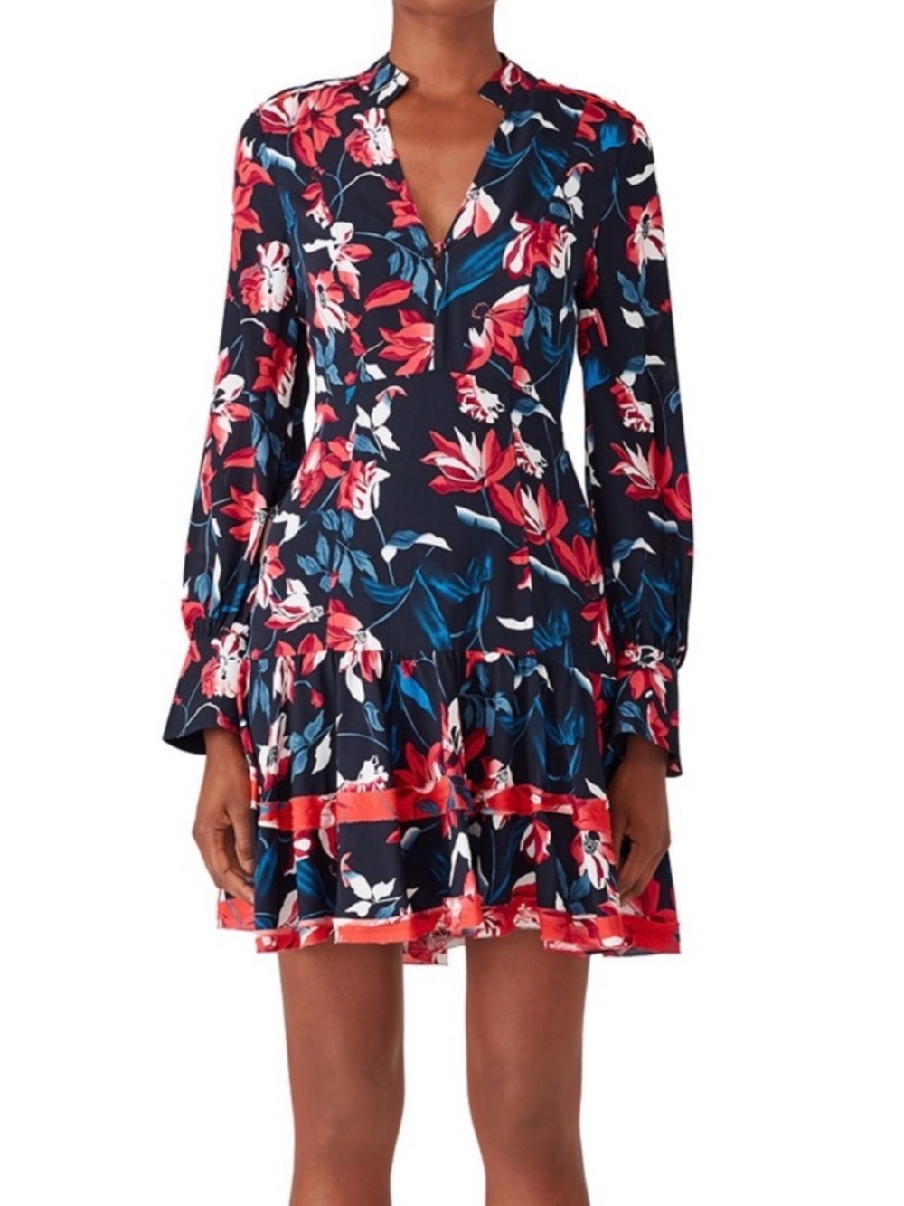 Tanya Taylor 100% Silk Floral Dress Size 12